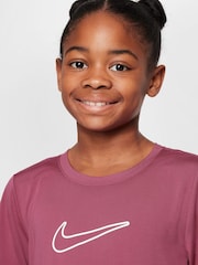 Nike Beet Pink Dri-FIT One Short Sleeve T-Shirt - Image 3 of 3