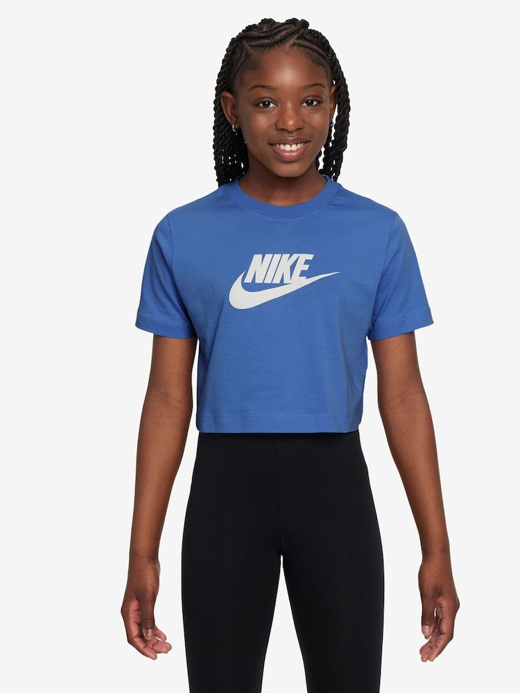 Kometblau - Nike Cropped T-Shirt - Bild 1 von 3