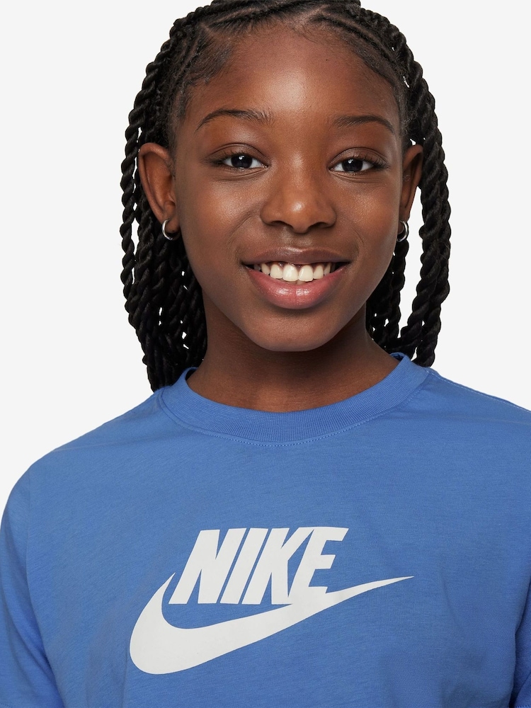Kometblau - Nike Cropped T-Shirt - Bild 3 von 3