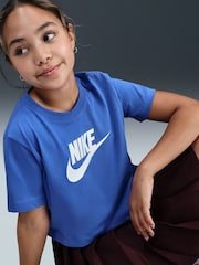Kometblau - Nike Cropped T-Shirt - Bild 5 von 8