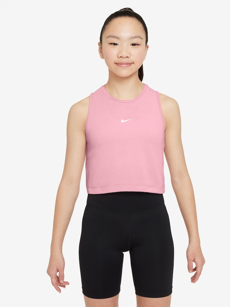 Nike Soft Pink Pro Dri-FIT Vest Top - Image 1 of 3