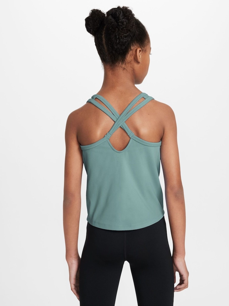 Nike World Indigo Blue One Dri-FIT Tank Vest Top - Image 2 of 3