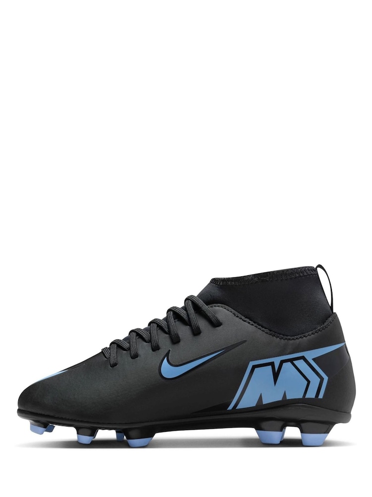 Nike Black Mercurial Superfly 10 Club Multi Ground High Football Boots - Image 2 of 9 Nike Black Mercurial Superfly 10 Club Multi Ground High Football Boots - Image 2 of 9