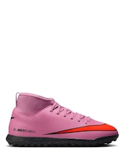 Nike Red Mercurial Superfly 10 Club Turf High Football Boots - Image 1 of 10