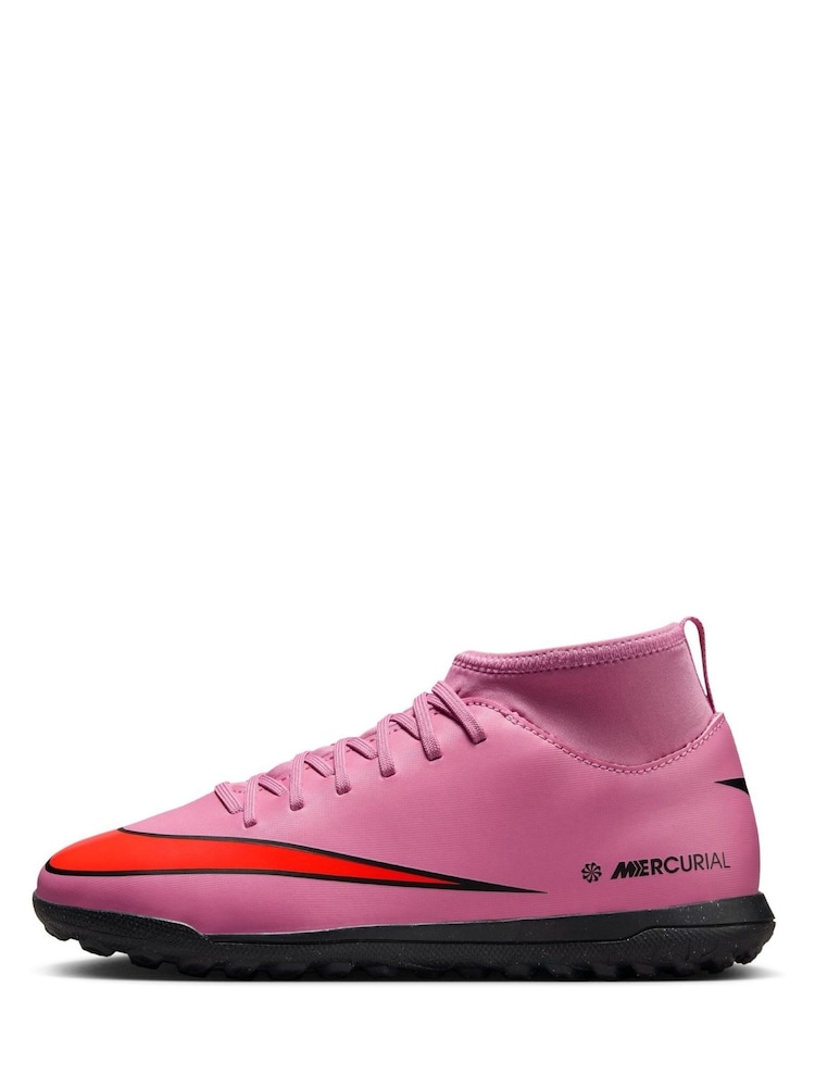 Nike Red Mercurial Superfly 10 Club Turf High Football Boots - Image 2 of 10 Nike Red Mercurial Superfly 10 Club Turf High Football Boots - Image 2 of 10