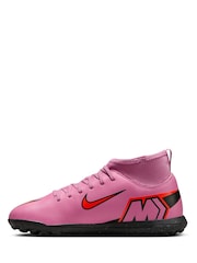 Nike Red Mercurial Superfly 10 Club Turf High Football Boots - Image 4 of 10