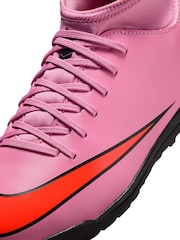 Nike Red Mercurial Superfly 10 Club Turf High Football Boots - Image 9 of 10