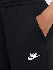 Nike Black Club Fleece Wide Leg Joggers - Image 4 of 6