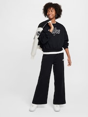 Nike Black Club Fleece Wide Leg Joggers - Image 6 of 6