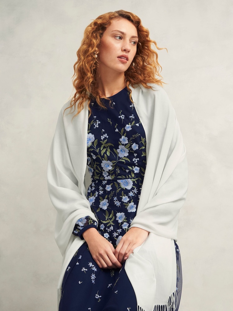 Hobbs Cream Matilda Scarf - Image 4 of 4