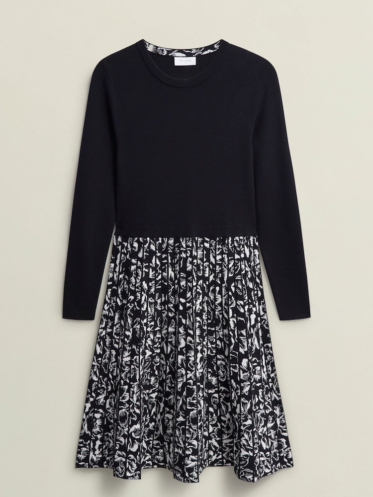 Hobbs Black Gill Knitted Dress - Image 4 of 4