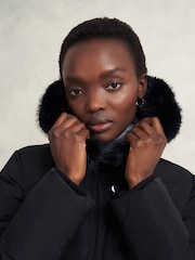 Hobbs Black Tyla Puffer Jacket - Image 3 of 4