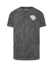 BadRhino Big & Tall – IronRhino Training Dept – Kurzarm-T-Shirt mit Waschung aus 100 % Baumwolle - Bild 4 von 5