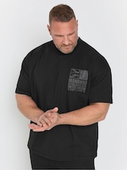 BadRhino Big & Tall Black Ironrhino Established 2024 100% Cotton T-Shirt - Image 1 of 5