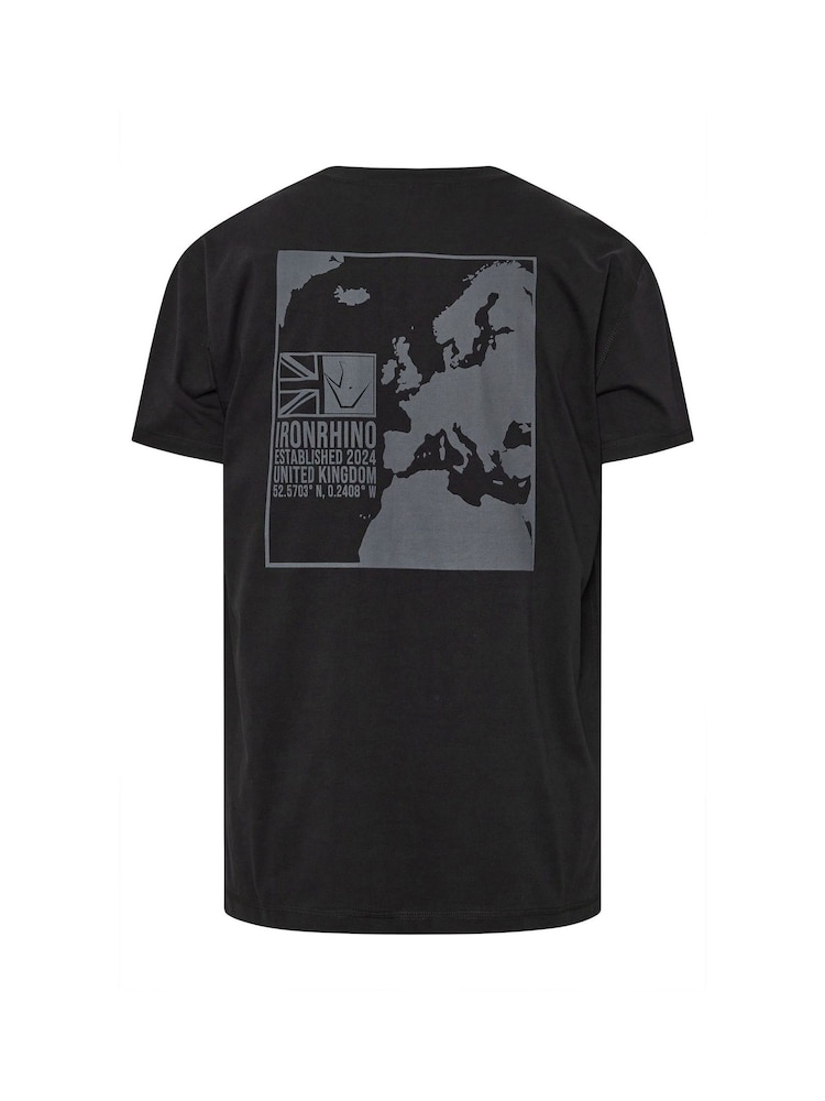 BadRhino Big & Tall Black Ironrhino Established 2024 100% Cotton T-Shirt - Image 5 of 5