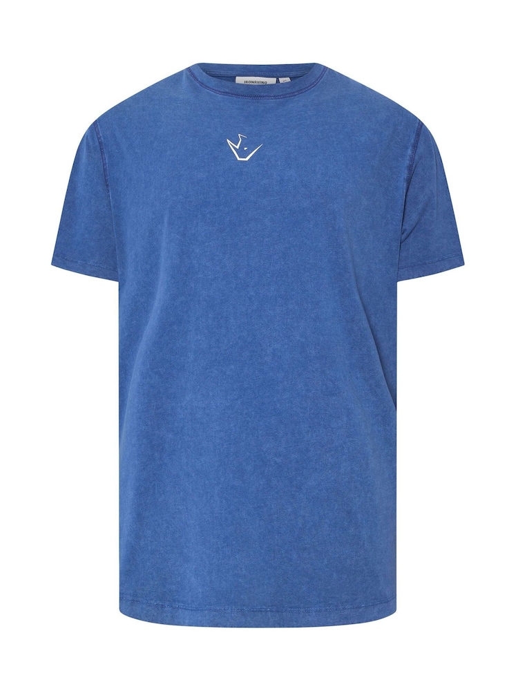 BadRhino Big & Tall Blue IronRhino Barbell Club 100% Cotton T-Shirt - Image 1 of 2