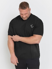 BadRhino Big & Tall Black Ironrhino Iron Never Lies Printed 100% Cotton T-Shirt - Image 1 of 5