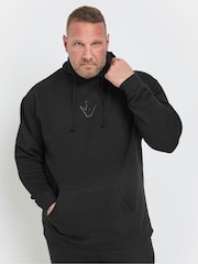 BadRhino Big & Tall Black Ironrhino Training Dept 100% Cotton Hoodie - Image 1 of 5