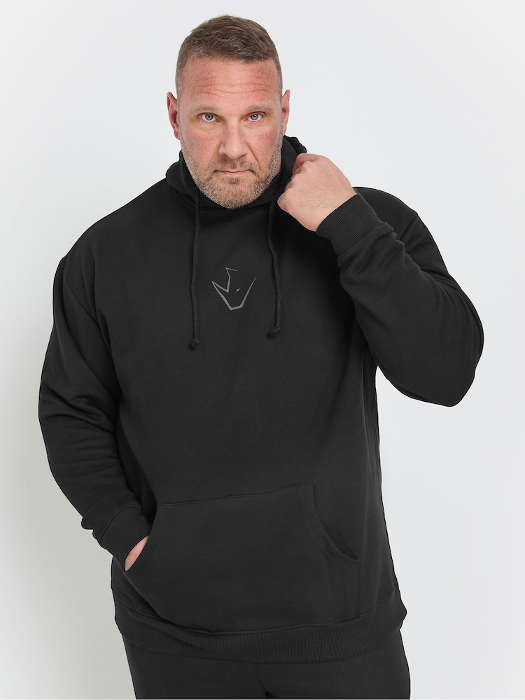 BadRhino Big & Tall Black Ironrhino Training Dept 100% Cotton Hoodie - Image 1 of 5