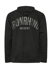 BadRhino Big & Tall Black Ironrhino Training Dept 100% Cotton Hoodie - Image 5 of 5