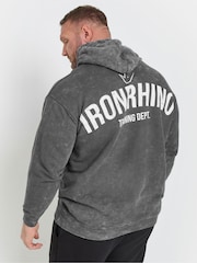 Серый - Худи из 100% хлопка BadRhino Big & Tall Ironrhino Training - Изображение 2 из 5
