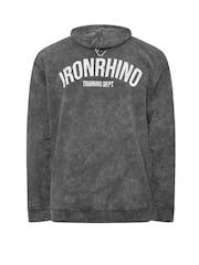 Серый - Худи из 100% хлопка BadRhino Big & Tall Ironrhino Training - Изображение 5 из 5