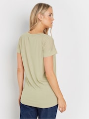 Long Tall Sally Natural Premium Modal V-Neck T-Shirt - Image 3 of 5