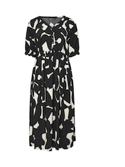 Yours Curve Black Midaxi Dress - Image 5 of 5