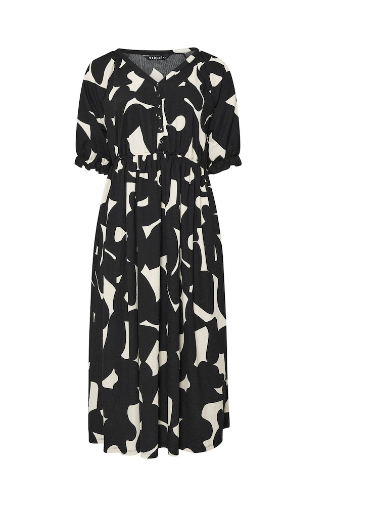 Yours Curve Black Midaxi Dress - Image 5 of 5