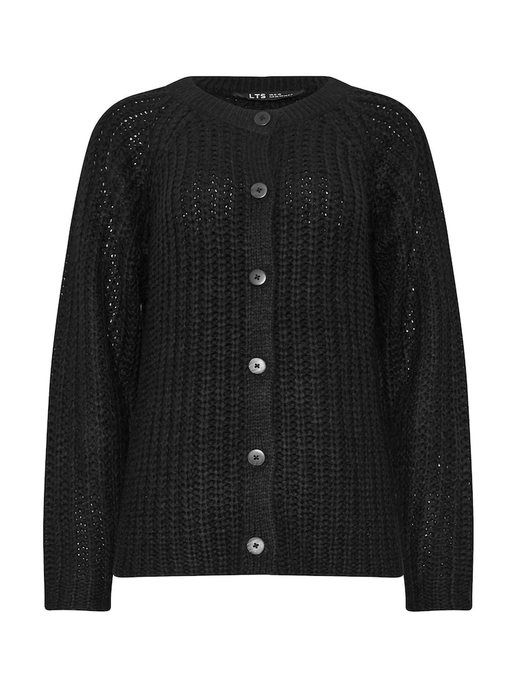 Long Tall Sally Black Chunky Knitted Cardigan - Image 6 of 6
