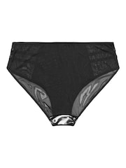 Yours Curve Black Shiny PU Strapping Knickers - Image 6 of 6