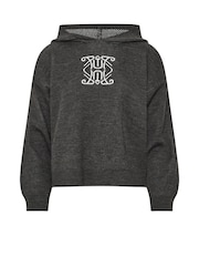PixieGirl Petite Grey Knitted Hoodie - Image 5 of 5