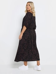 Yours Curve Black Midaxi Dress - Image 3 of 5