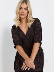 Yours Curve Black Midaxi Dress - Image 4 of 5