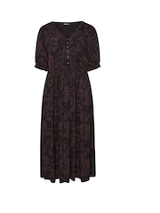 Yours Curve Black Midaxi Dress - Image 5 of 5