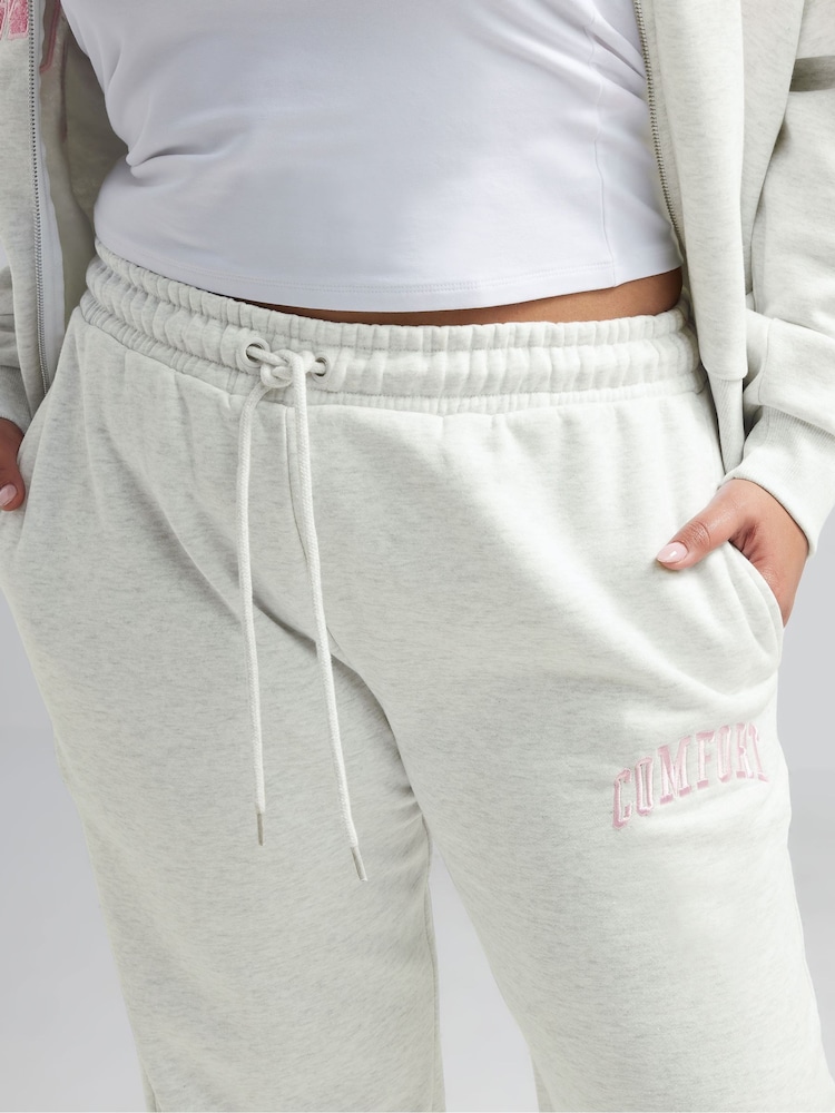 Yours Curve Grey Limited Comfort Staight Leg Joggers - Image 4 of 5