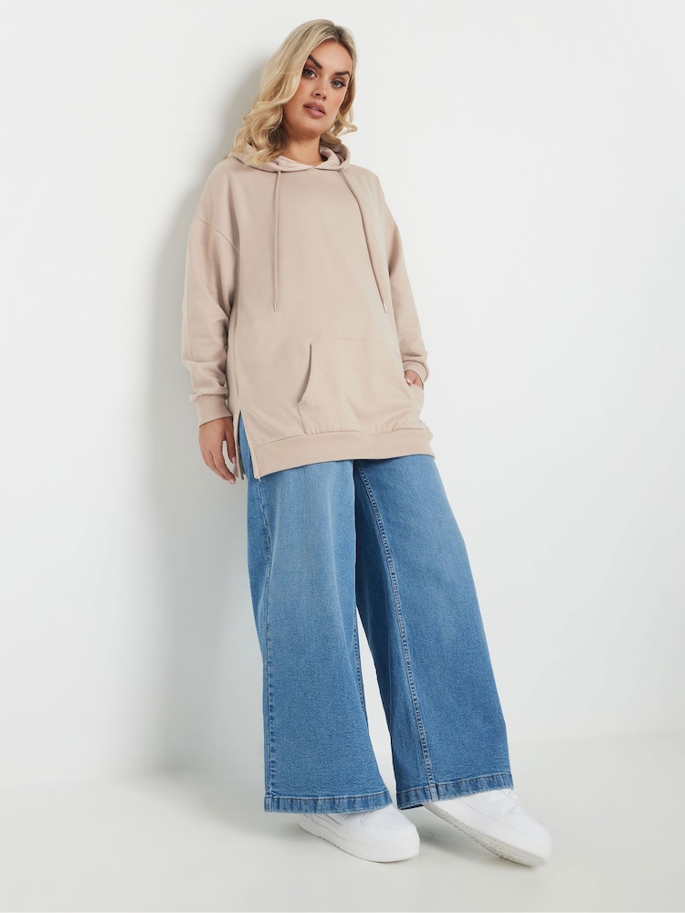 Yours Curve Natural Overhead Hoodie - Image 2 of 5