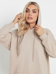 Yours Curve Natural Overhead Hoodie - Image 4 of 5