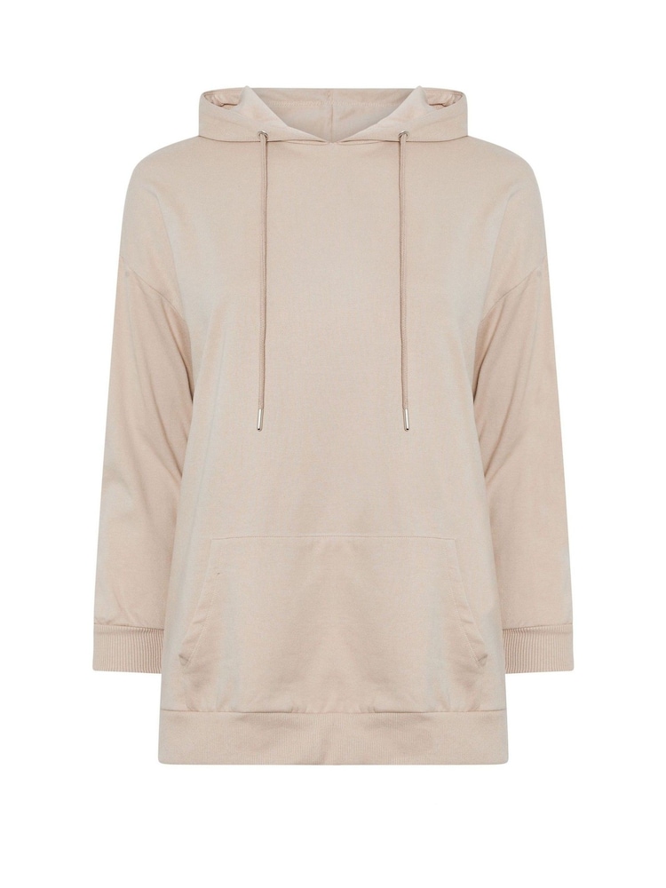 Yours Curve Natural Overhead Hoodie - Image 5 of 5 Yours Curve Natural Overhead Hoodie - Image 5 of 5