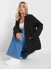 Yours Curve Black Tailored Blazer - Image 1 of 5