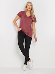 Long Tall Sally Pink Premium Modal V-Neck T-Shirt - Image 2 of 5