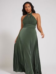 Yours Curve Green London Multiway Maxi Dress - Image 2 of 5