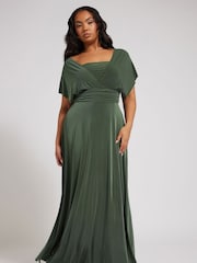 Yours Curve Green London Multiway Maxi Dress - Image 3 of 5