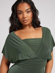 Yours Curve Green London Multiway Maxi Dress - Image 5 of 5
