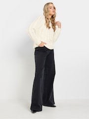 Long Tall Sally Natural Cable Knitted Jumper - Image 2 of 6