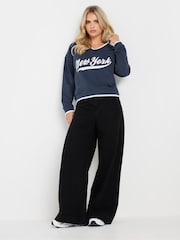 PixieGirl Petite Blue Brooklyn Rugby Sweatshirt - Image 3 of 5