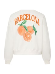 Yours Curve White Barcelona Backprint Sweatshirt - Image 6 of 6