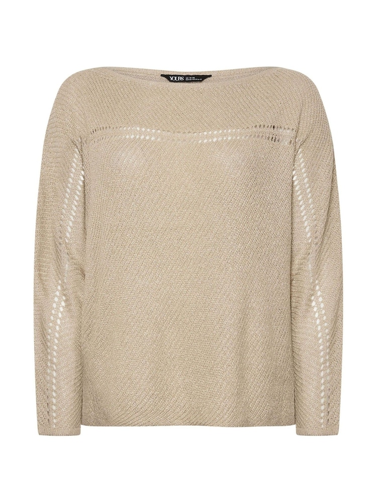 Yours Curve Batwing Smiling Yarn Jumper - Imagen 6 de 6 Yours Curve Batwing Smiling Yarn Jumper - Imagen 6 de 6
