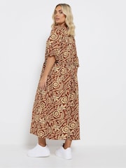 Yours Curve Red Midaxi Dress - Image 3 of 4