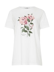 Long Tall Sally White Placement Print 100% Cotton T-Shirt - Image 5 of 5